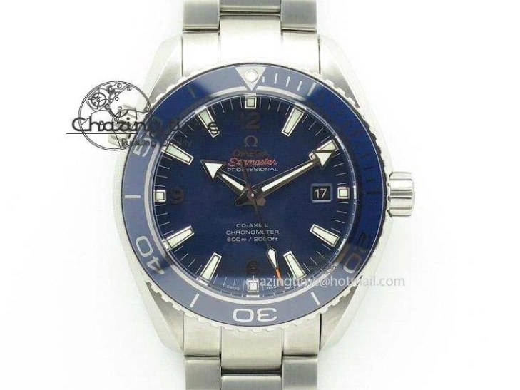 0305 SoftTouch Speedmaster Misson On Earth 1:1 Best Edition Blue Dial On Nylon Strap Quartz 7859